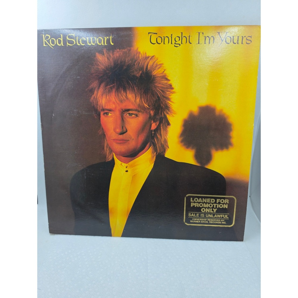 Rod Stewart Tonight I'm Yours Vinyl LP 1981 WarnerBros Promo BSK 3602 YoungTurks